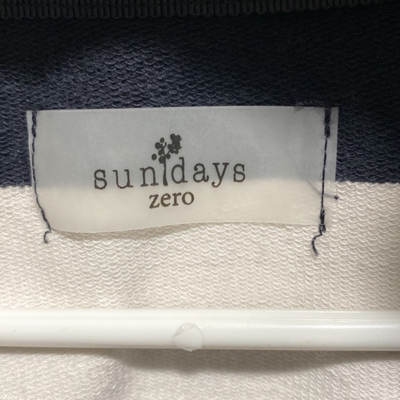Sunidays ZeroNautical Striped Sweatshirt Top Zero Women’s - Picture 3 of 6